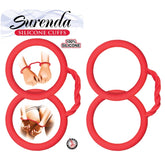 SURENDA SILICONE CUFFS-RED
